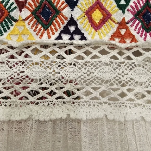 Free People Lohri Embroidered Tassel Top Size S - Picture 10 of 16